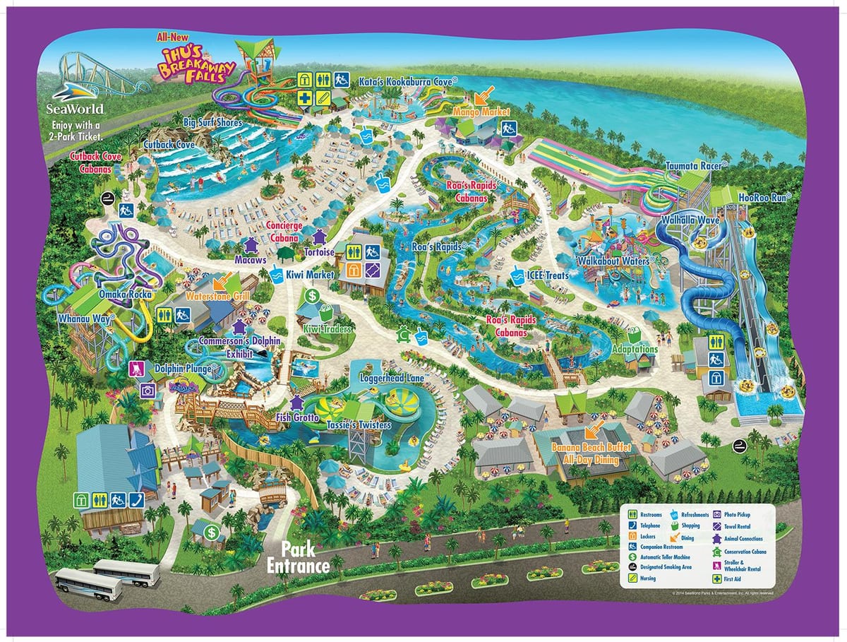 kat jeyografik nan Akwatika Orlando