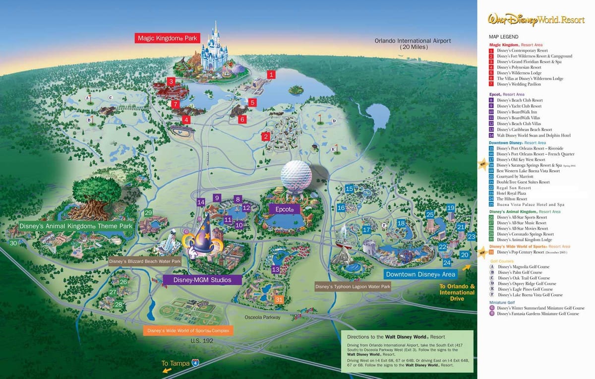 kat jeyografik nan Disney World