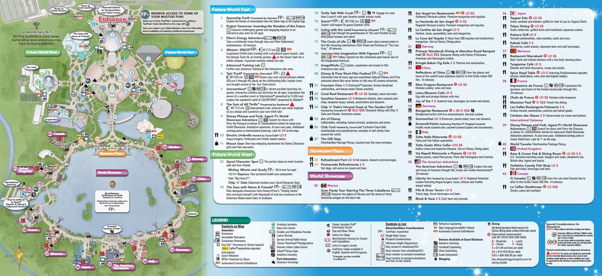 kat jeyografik nan EPCOT Disney Mond lan