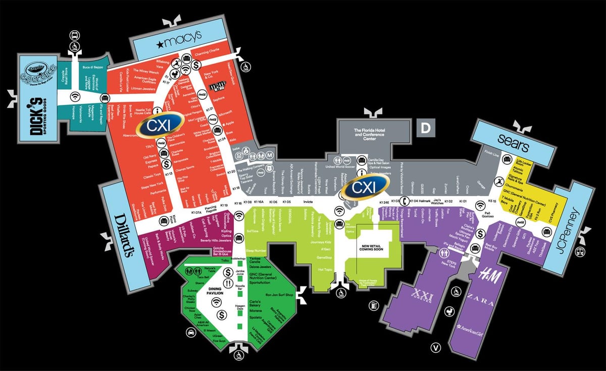 Florid sant komèsyal Orlando kat jeyografik