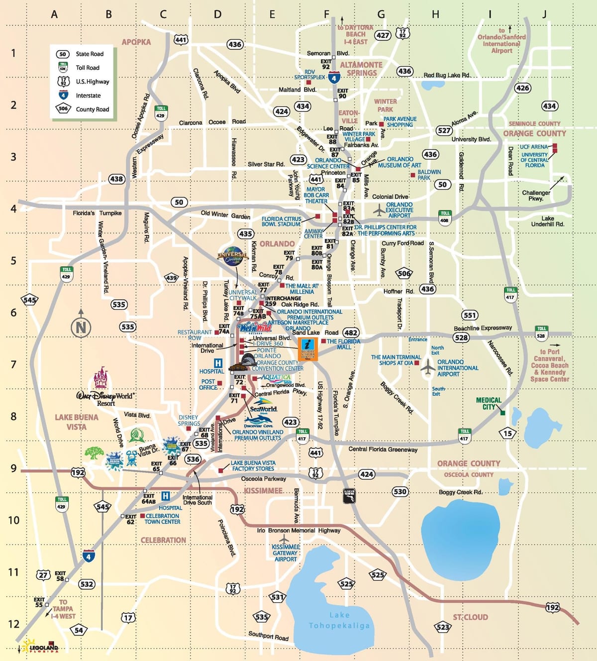 Orlando Florid sou kat jeyografik