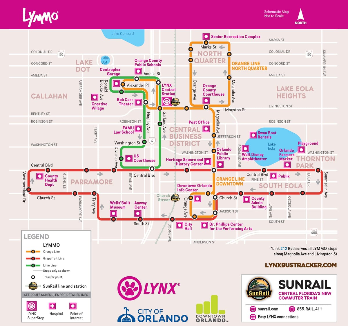 Lynx map Orlando