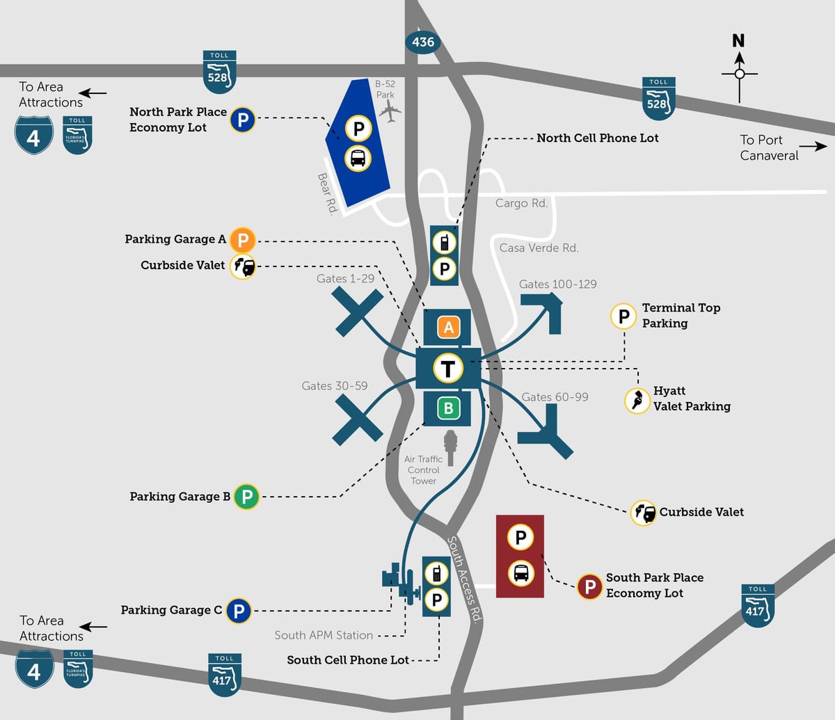 Orlando MCO kat jeyografik