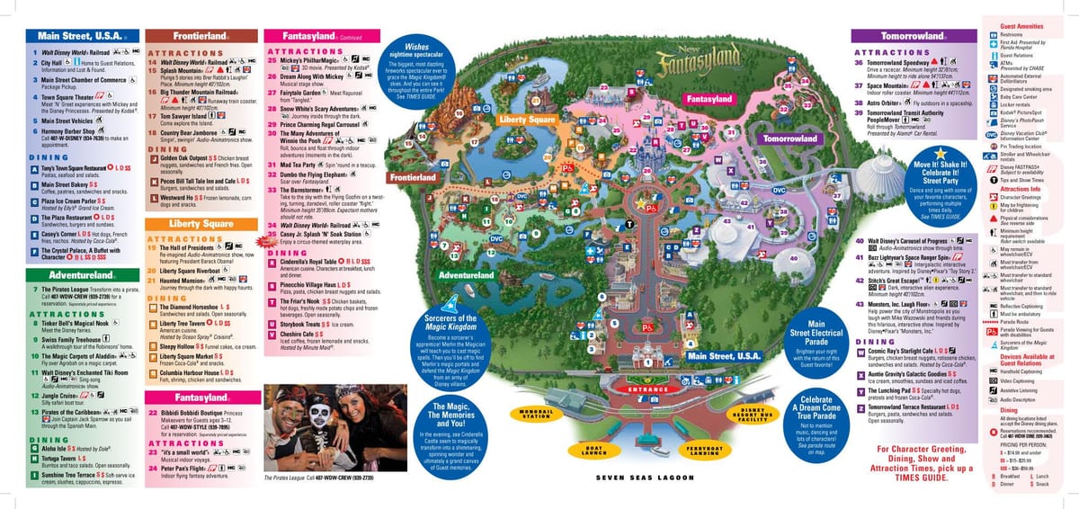 Disney World map peyi Wa ki Majik